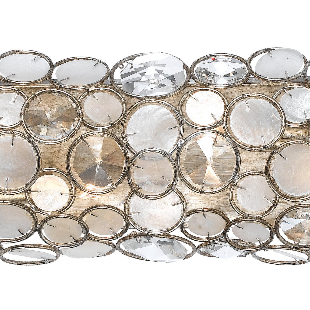 Palla 4 Light Antique Silver Bathroom Vanity Crystorama