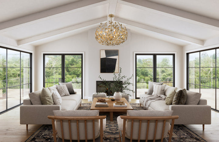 Crystorama Crystorama Broche 6 Light Antique Gold Chandelier