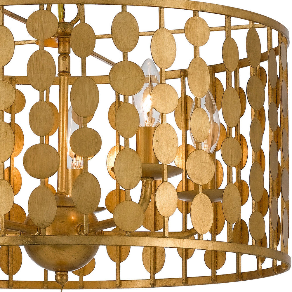 Crystorama Crystorama Layla 5 Light Antique Gold Chandelier
