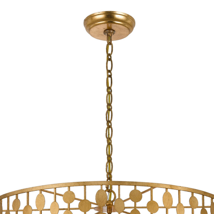 Crystorama Crystorama Layla 6 Light Antique Gold Chandelier