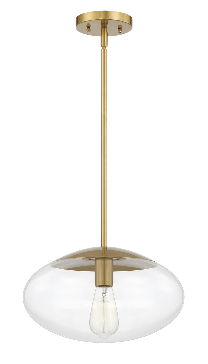 Gaze 1 Light 14" Pendant in Satin Brass Pendant Craftmade