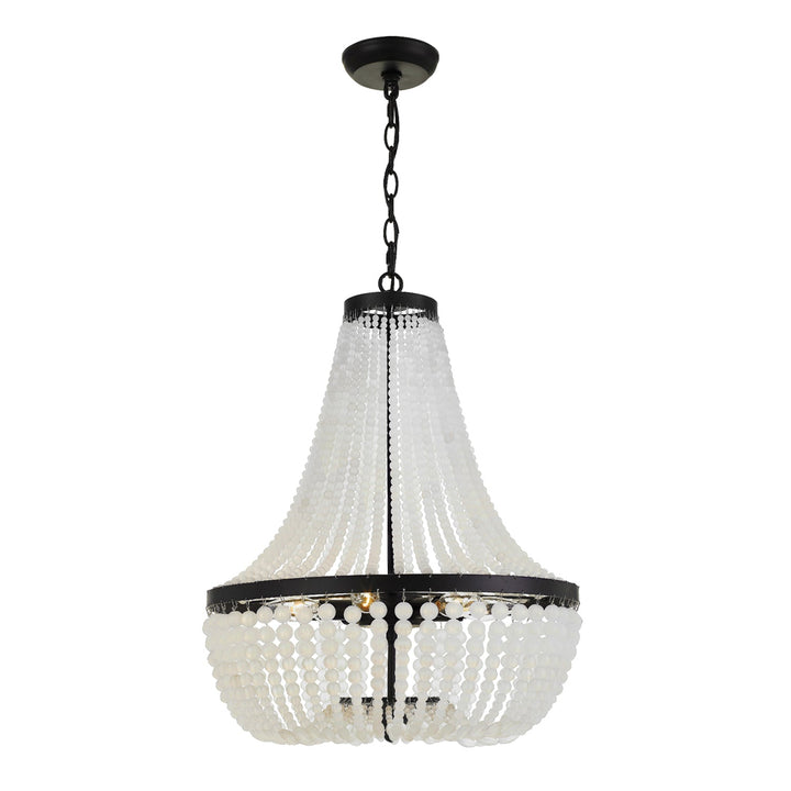 Crystorama Crystorama Rylee 6 Light Matte Black Chandelier