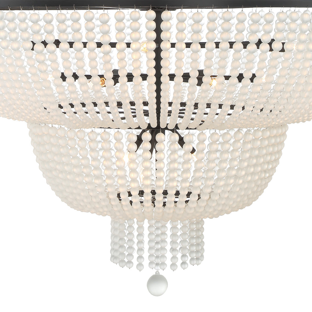 Crystorama Crystorama Rylee 15 Light Matte Black Chandelier