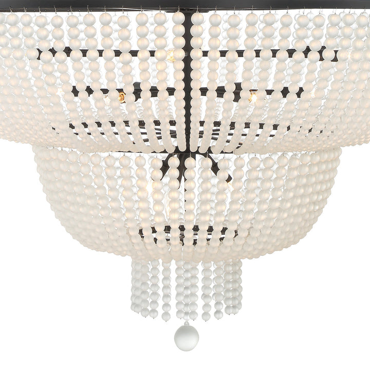 Crystorama Crystorama Rylee 15 Light Matte Black Chandelier