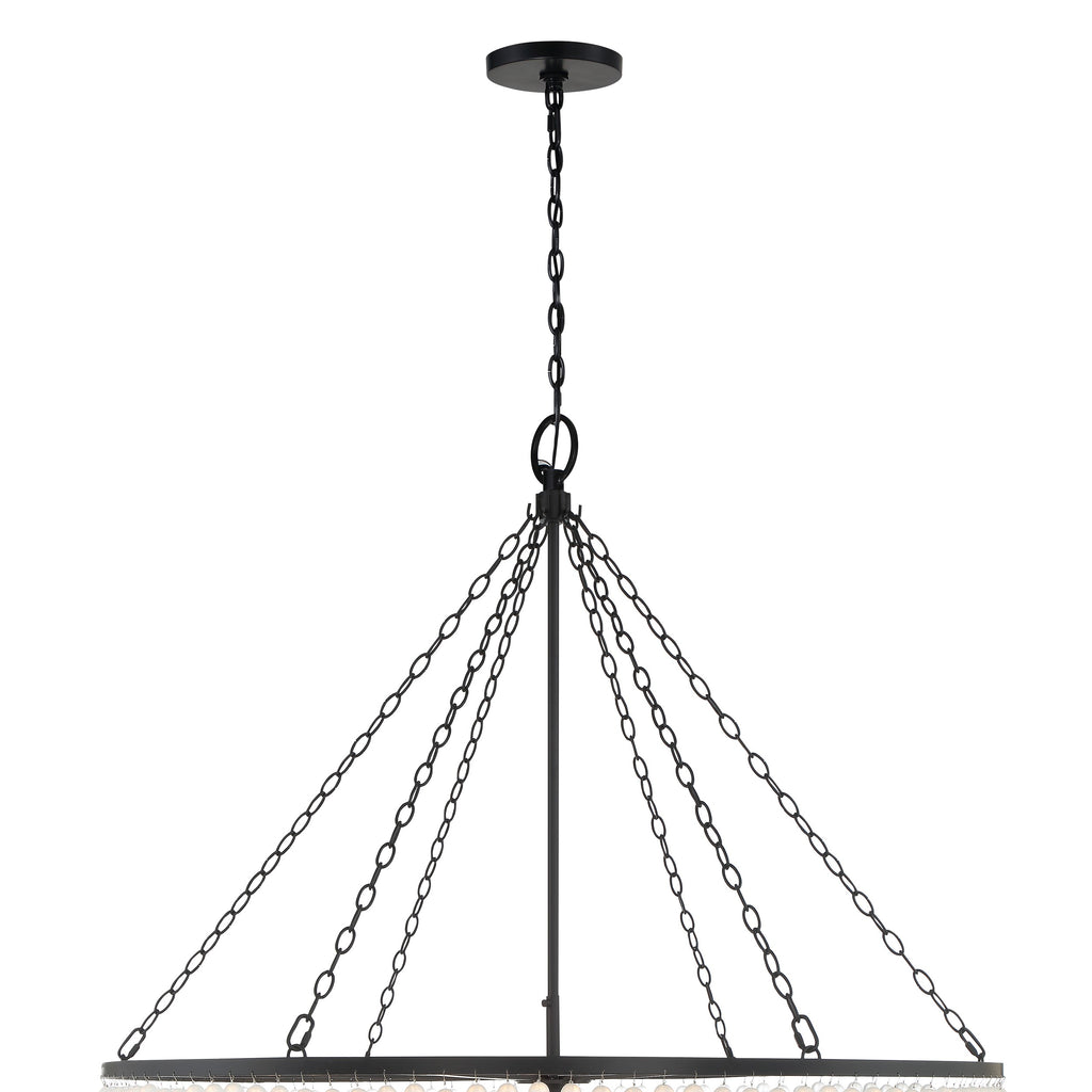 Crystorama Crystorama Rylee 15 Light Matte Black Chandelier