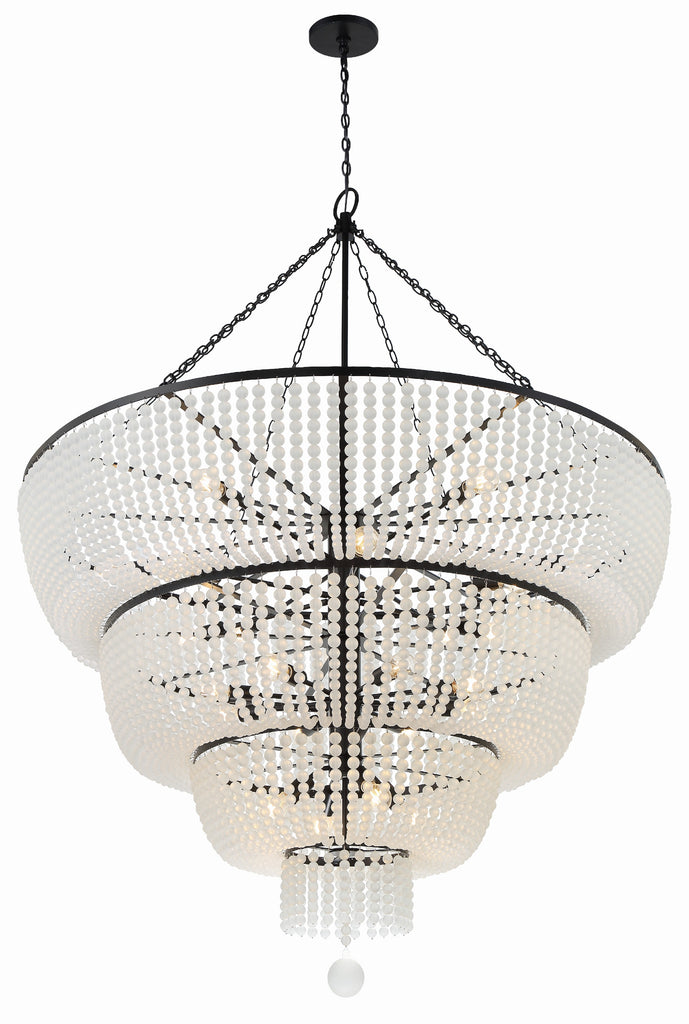 Crystorama Crystorama Rylee 24 Light Matte Black Chandelier