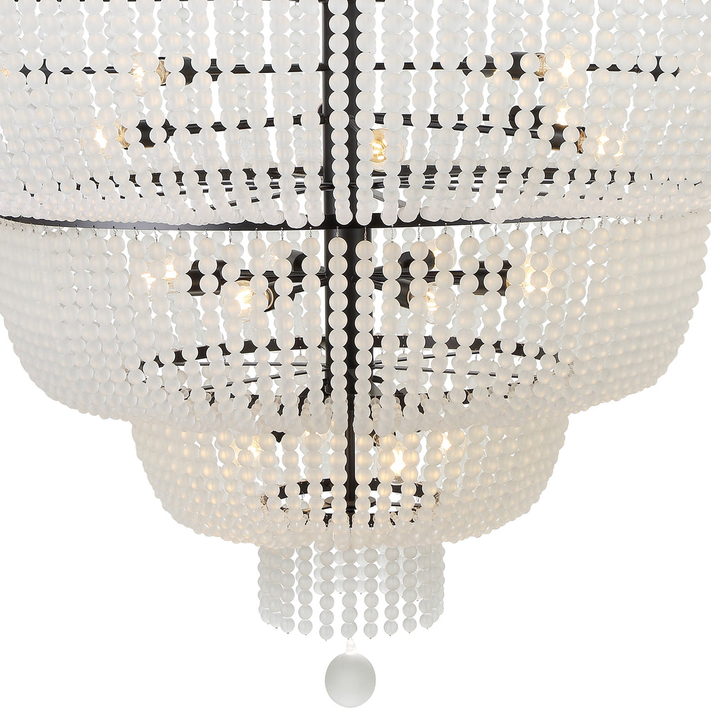 Crystorama Crystorama Rylee 24 Light Matte Black Chandelier