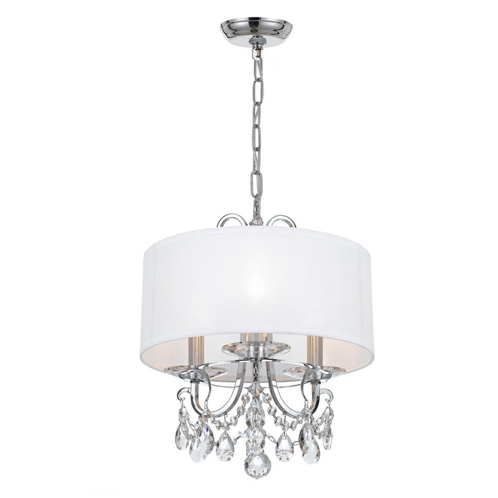 Crystorama Crystorama Othello 3 Light Clear Crystal Polished Chrome Mini Chandelier