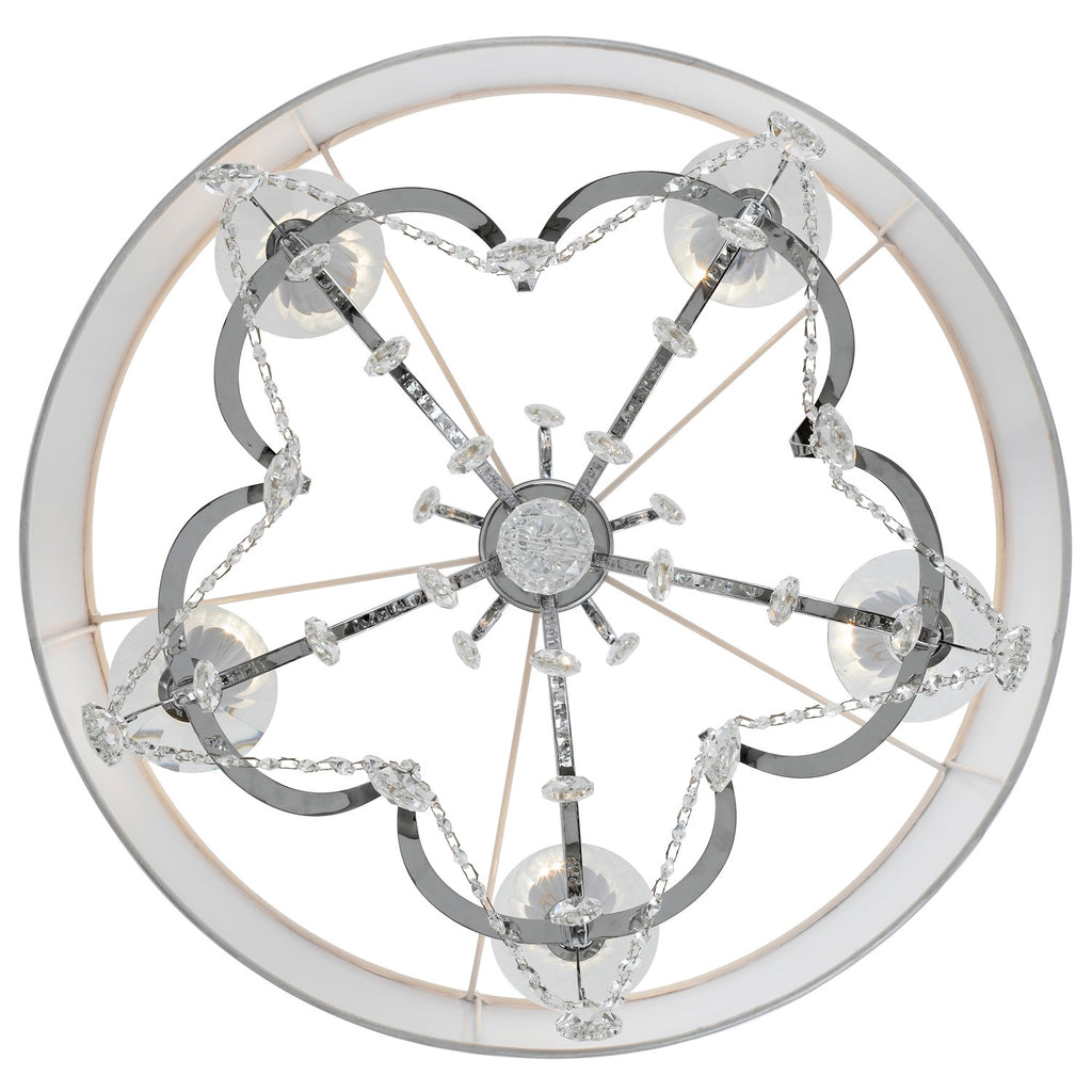 Crystorama Crystorama Othello 5 Light Swarovski Strass Crystal Polished Chrome Chandelier