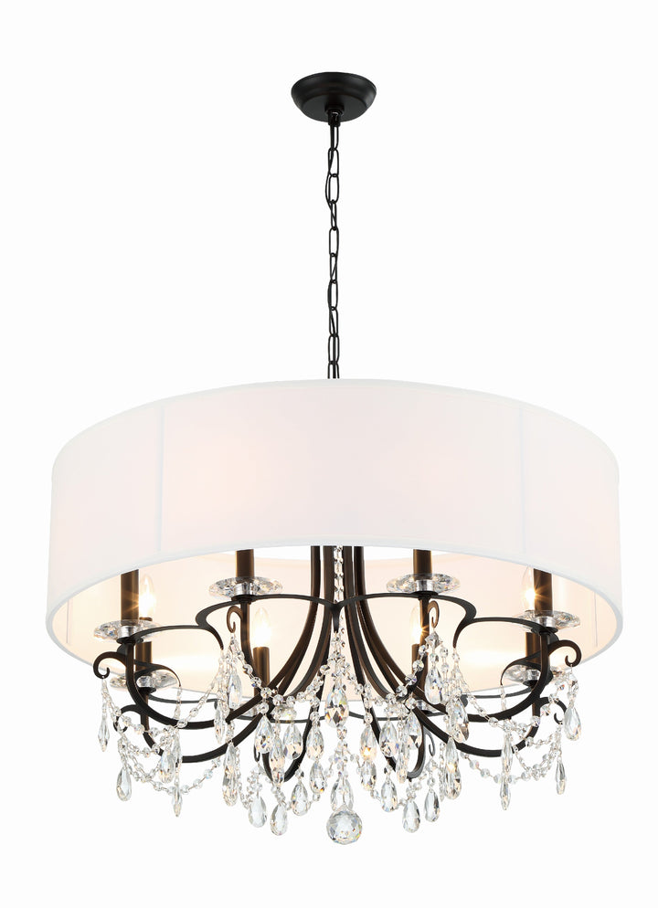 Crystorama Crystorama Othello 8 Light Matte Black Chandelier