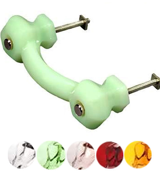 COPPER MOUNTAIN HARDWARE Authentic Glass Drawer Handles & Furniture Pulls  in 14 Colors