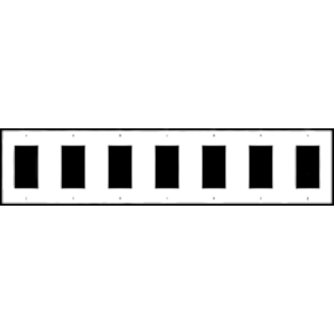 Bamboo Style Wall Plate (Matte Nickel Finish)