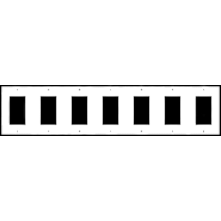 Bamboo Style Wall Plate (Matte Nickel Finish)