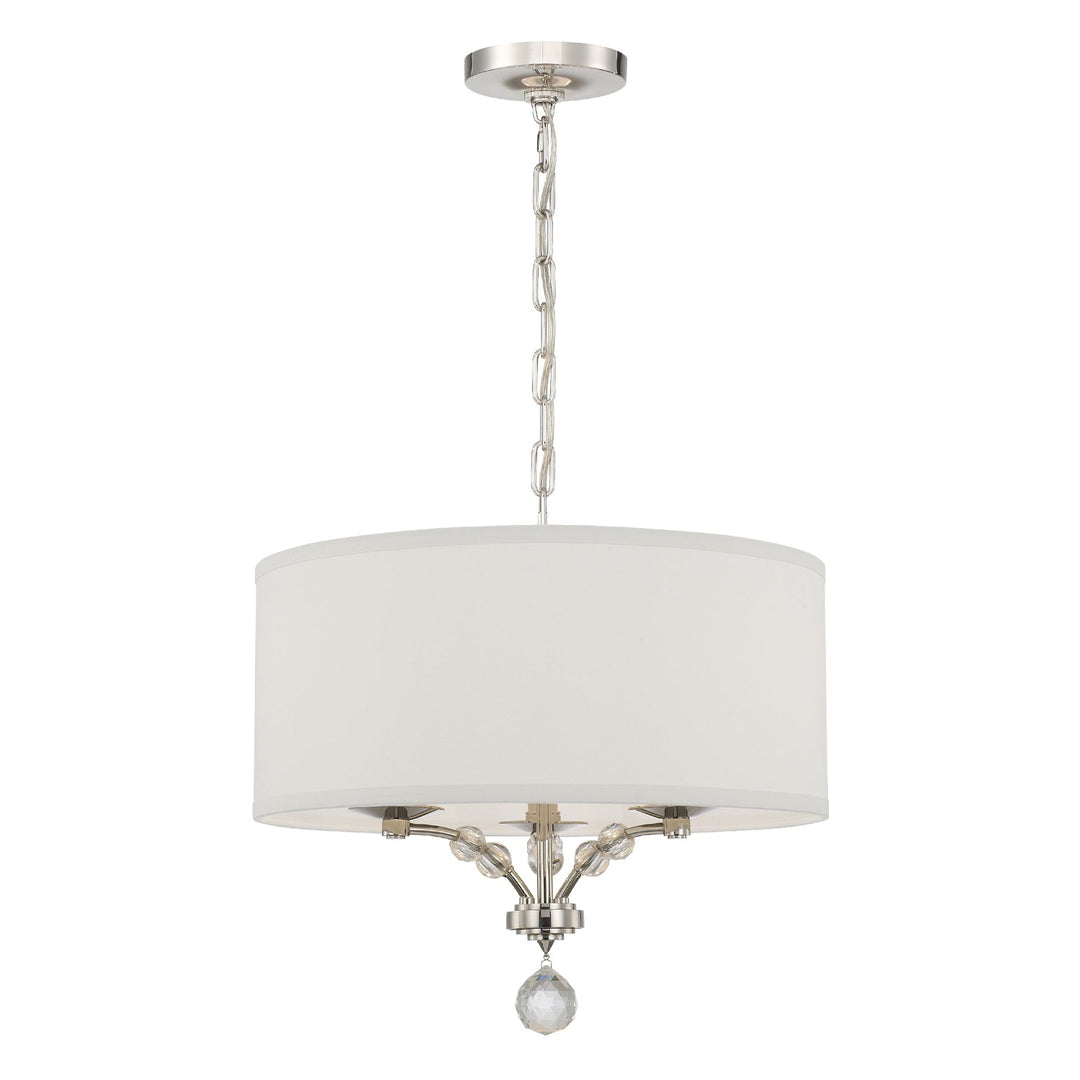Crystorama Crystorama Mirage 3 Light Polished Nickel Chandelier
