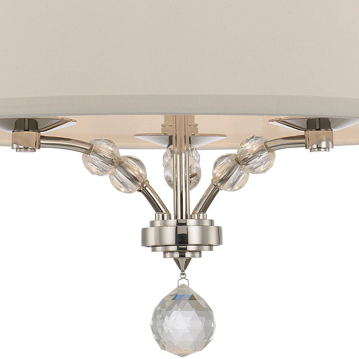 Crystorama Crystorama Mirage 3 Light Polished Nickel Chandelier