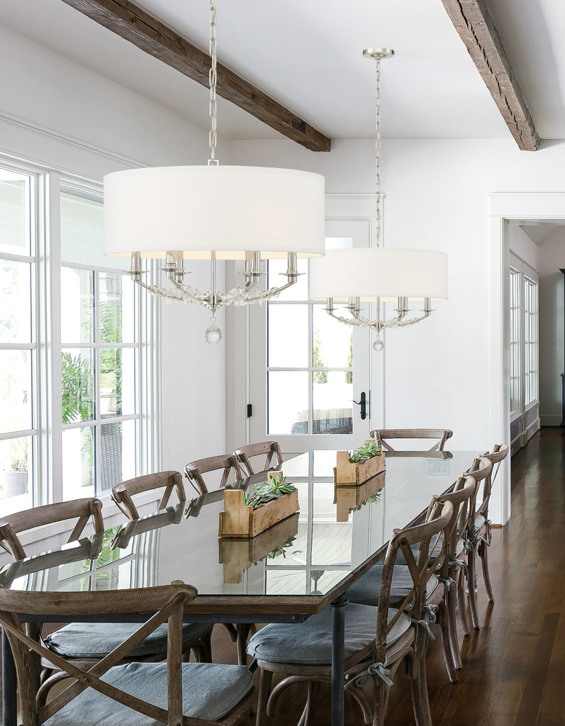 Crystorama Crystorama Mirage 6 Light Polished Nickel Chandelier