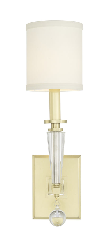 Crystorama Crystorama Paxton 1 Light Aged Brass Sconce