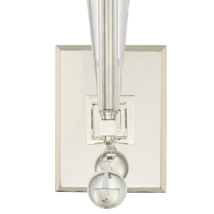 Crystorama Crystorama Paxton 1 Light Polished Nickel Sconce