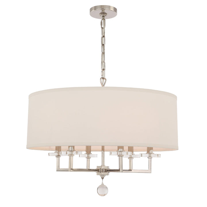Crystorama Crystorama Paxton 6 Light Polished Nickel Chandelier