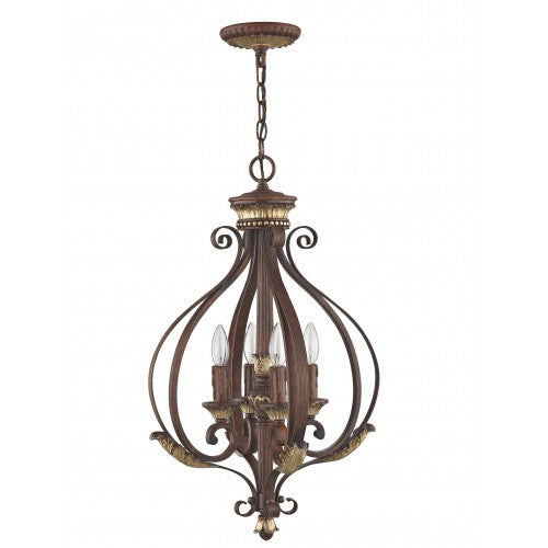 4 Light Verona Bronze Foyer Livex