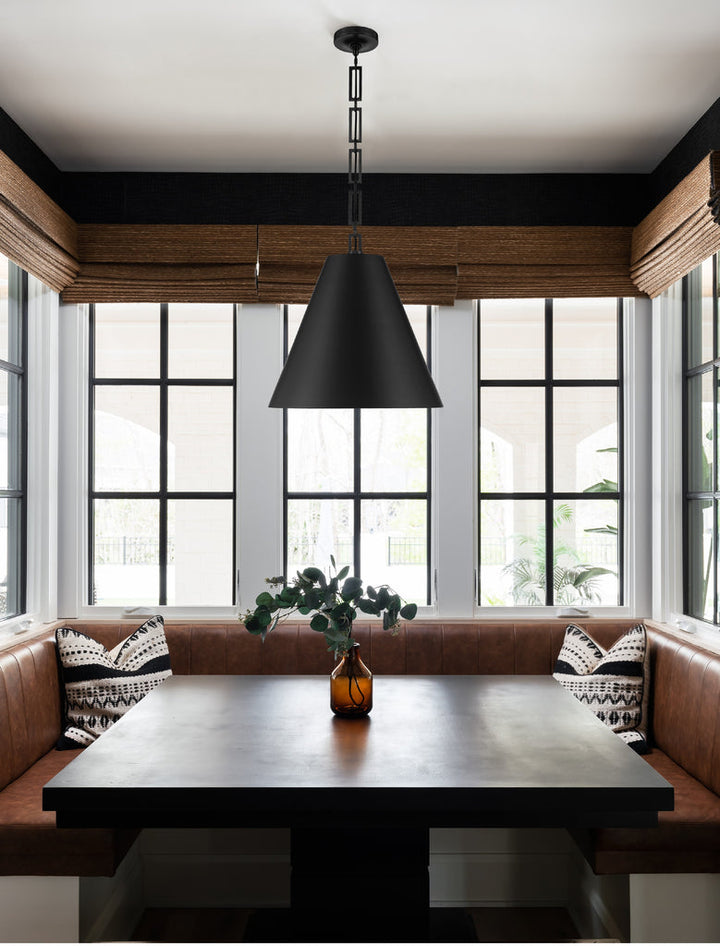 Crystorama Crystorama Brian Patrick Flynn Alston 3 Light Matte Black + Antique Gold Chandelier