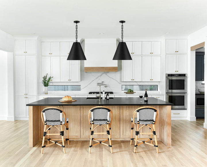 Crystorama Crystorama Brian Patrick Flynn Alston 3 Light Matte Black + Antique Gold Chandelier