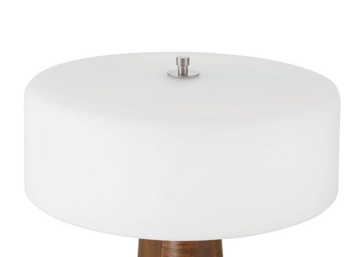 ##Antique Hardware## 1 Light LED Table Lamp in Walnut