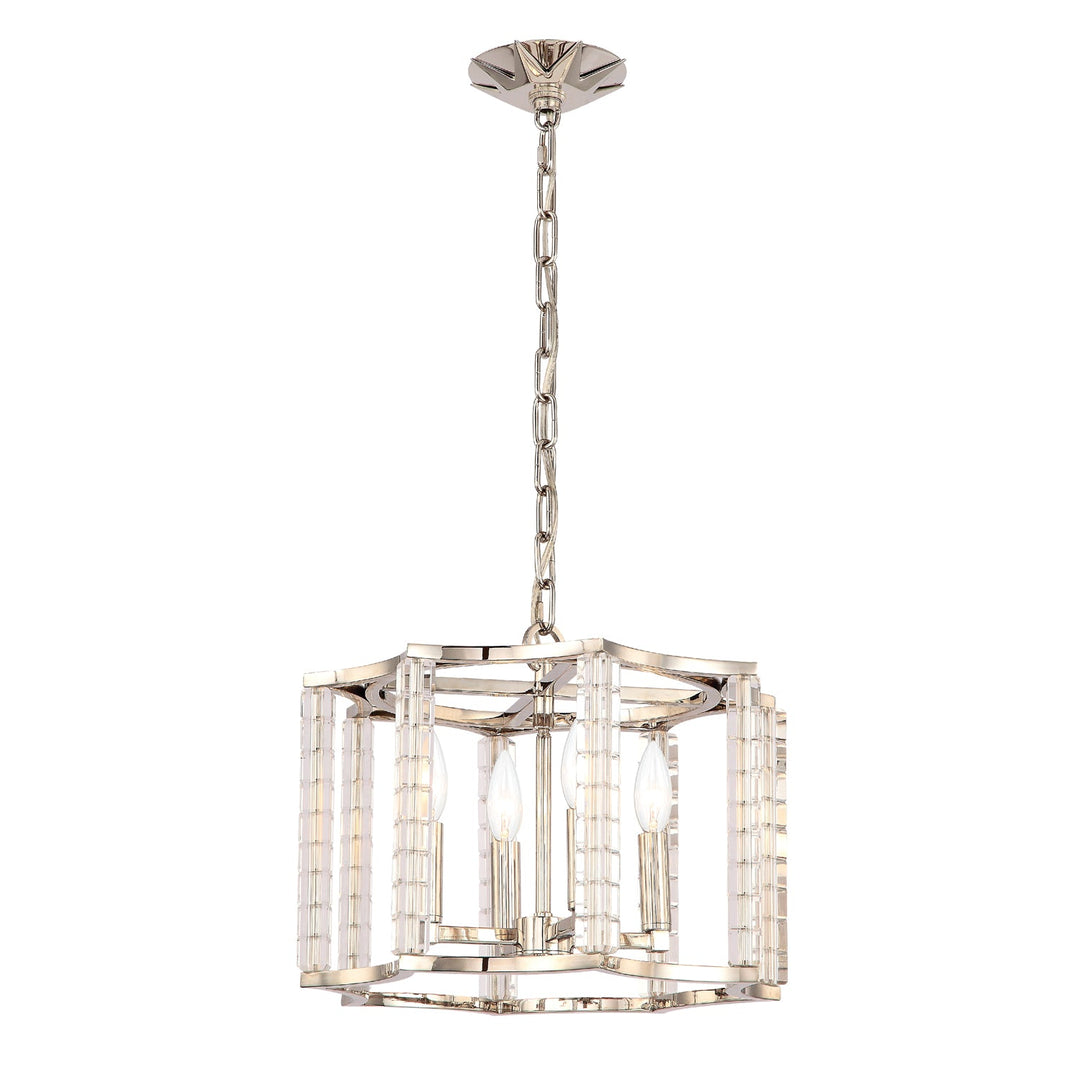 Crystorama Crystorama Carson 4 Light Polished Nickel Mini Chandelier