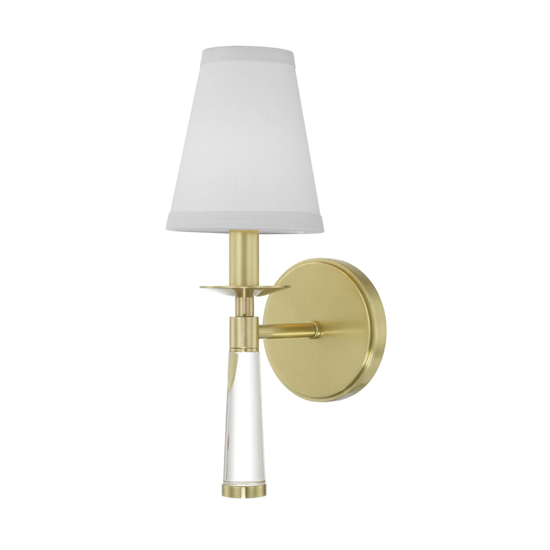 Crystorama Crystorama Baxter 1 Light Aged Brass Sconce
