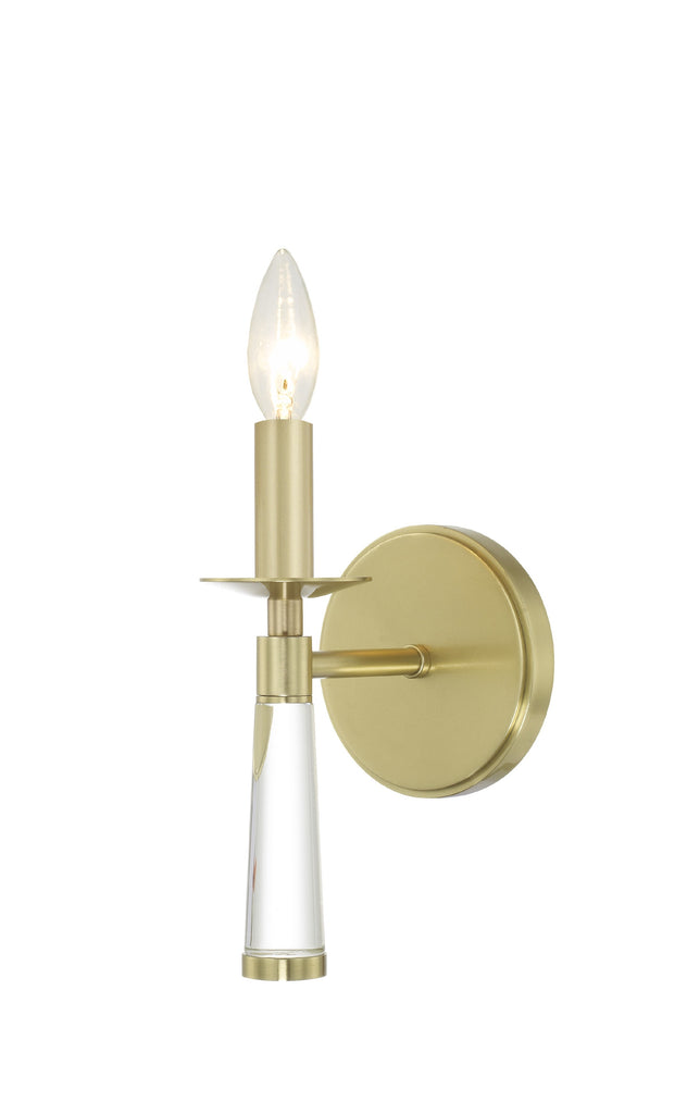 Crystorama Crystorama Baxter 1 Light Aged Brass Sconce