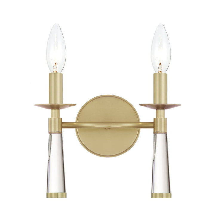 Crystorama Crystorama Baxter 2 Light Aged Brass Sconce