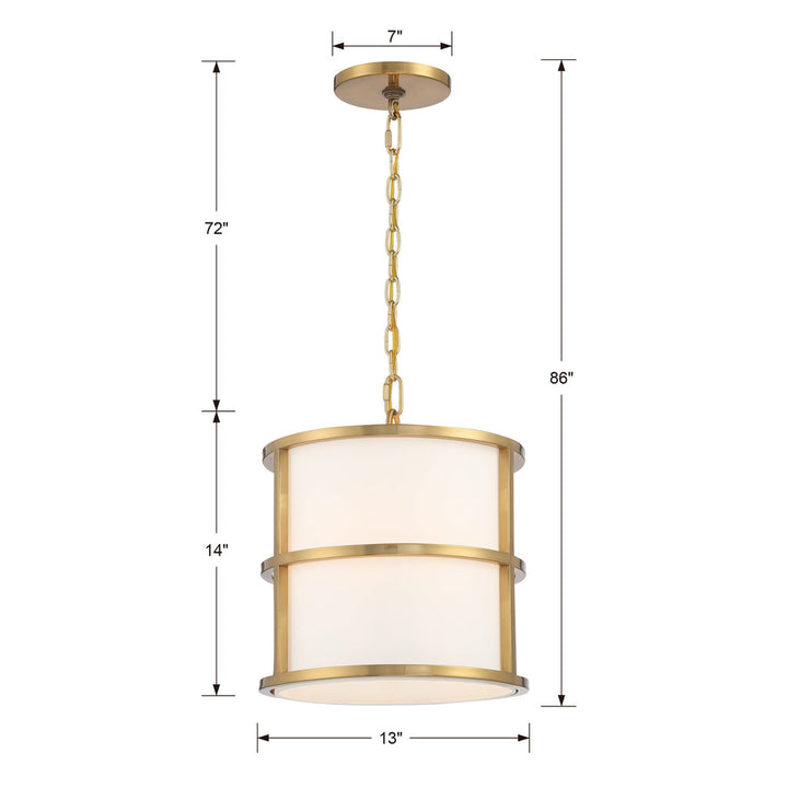 Crystorama Crystorama Brian Patrick Flynn Hulton 3 Light Luxe Gold Mini Chandelier