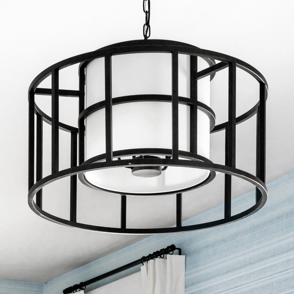 Crystorama Crystorama Brian Patrick Flynn Hulton 5 Light Matte Black Chandelier
