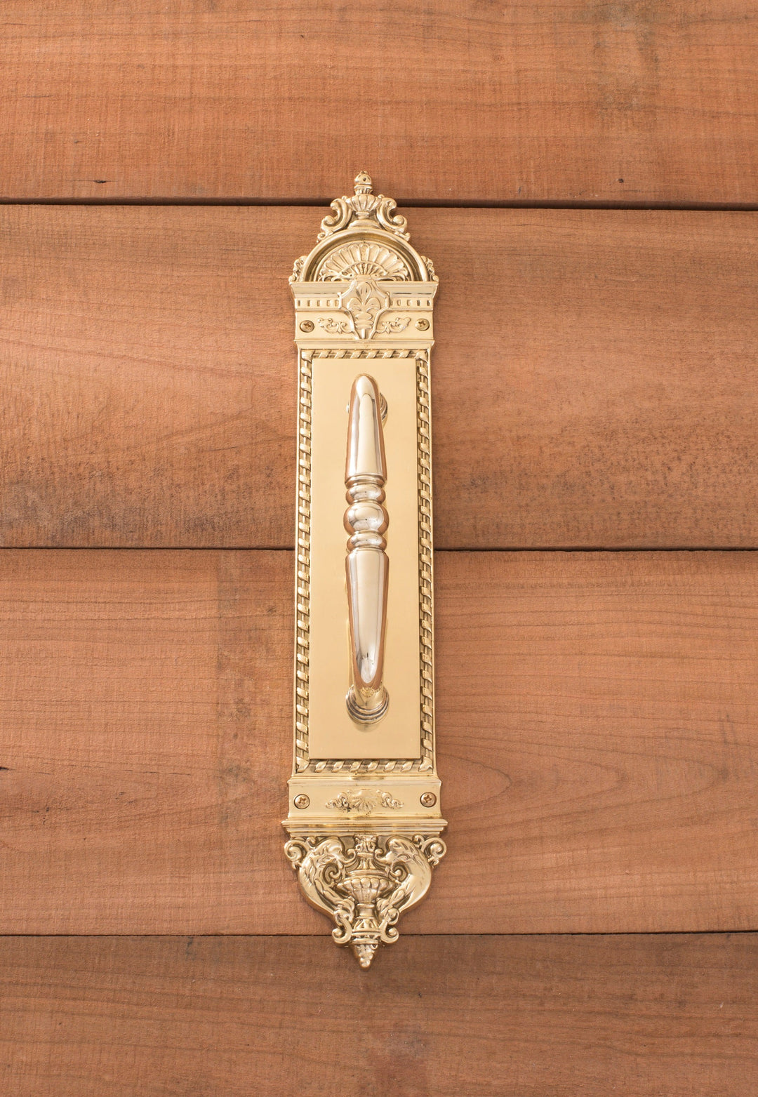 Solid Brass L'Enfant 16 1/2 Inch Pull Plate (Several Finishes Available) COPPER MOUNTAIN HARDWARE