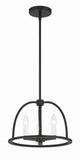 Crystorama Crystorama Abbott 3 Light Black Mini Chandelier
