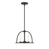 Crystorama Crystorama Abbott 3 Light Black Mini Chandelier
