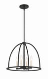 Crystorama Crystorama Abbott 4 Light Black Chandelier