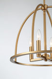 Crystorama Crystorama Abbott 4 Light Vibrant Gold Chandelier