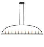 Crystorama Crystorama Abbott 11 Light Black Linear Chandelier