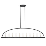 Crystorama Crystorama Abbott 11 Light Black Linear Chandelier