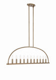 Crystorama Crystorama Abbott 11 Light Vibrant Gold Linear Chandelier