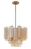 Crystorama Crystorama Addis 4 Light Aged Brass Chandelier