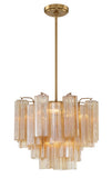 Crystorama Crystorama Addis 4 Light Aged Brass Chandelier