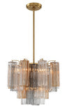 Crystorama Crystorama Addis 4 Light Aged Brass Chandelier