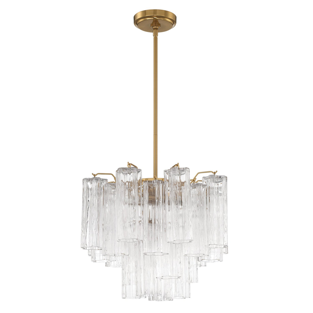 Crystorama Crystorama Addis 4 Light Aged Brass Chandelier