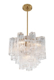 Crystorama Crystorama Addis 4 Light Aged Brass Chandelier