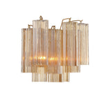 Crystorama Crystorama Addis 2 Light Aged Brass Sconce