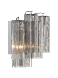 Crystorama Crystorama Addis 2 Light Polished Chrome Sconce