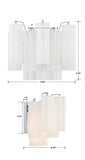 Crystorama Crystorama Addis 2 Light Polished Chrome Sconce