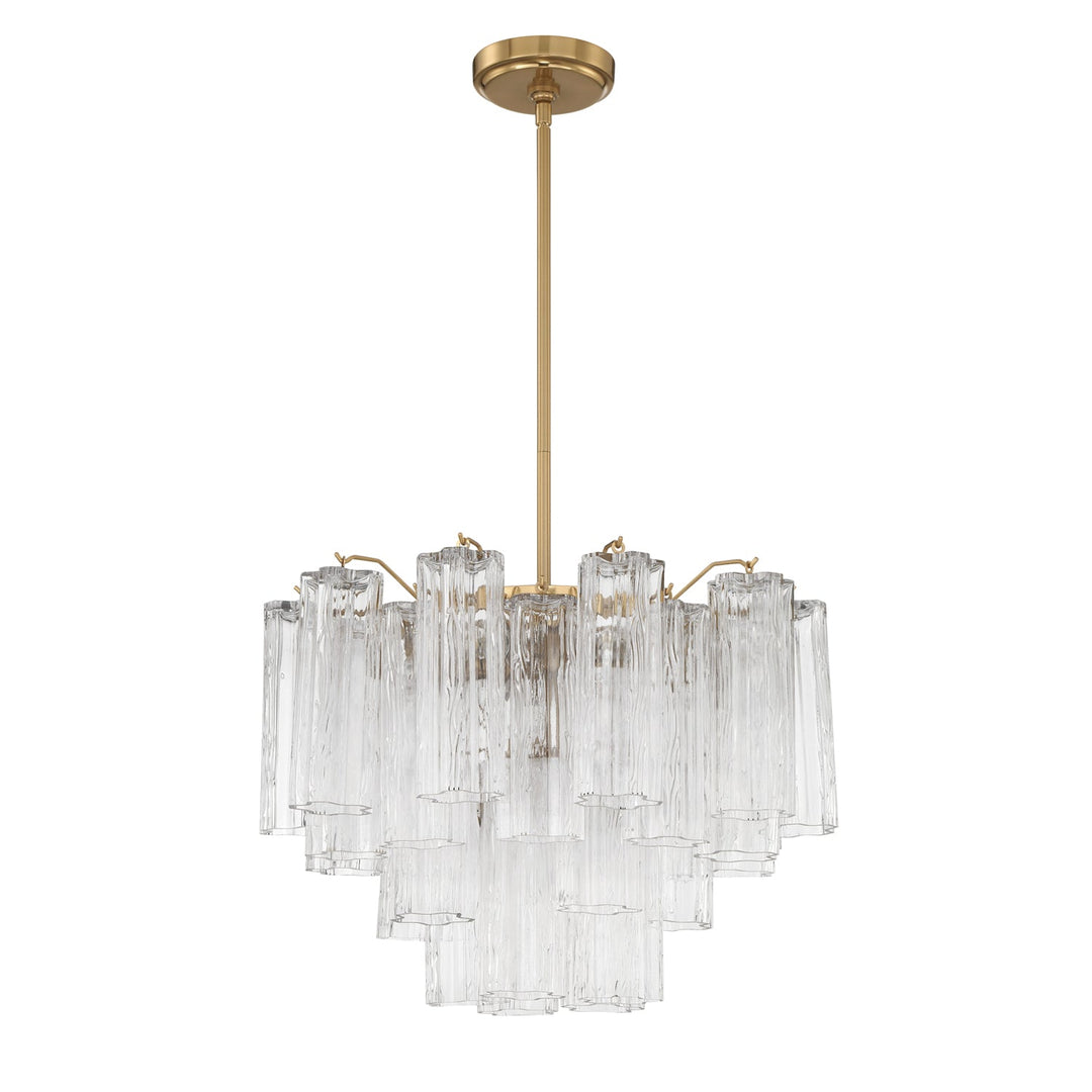 Crystorama Crystorama Addis 6 Light Aged Brass Chandelier
